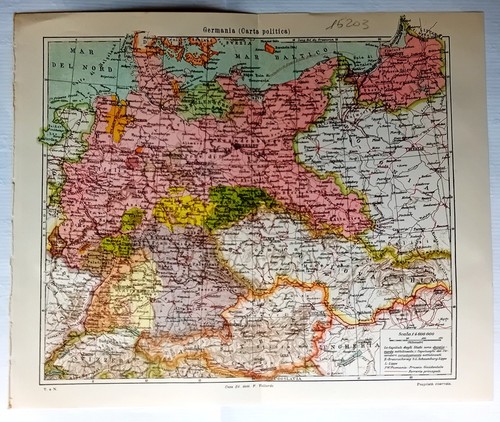 15203 mappa germania - , (carta