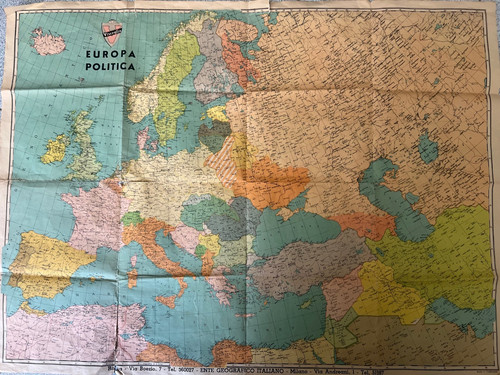 Mappa rara europa politica - europa,