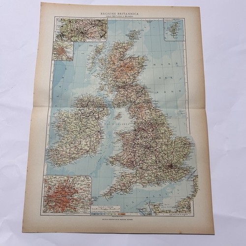 Carta britannica fisico - carta,
