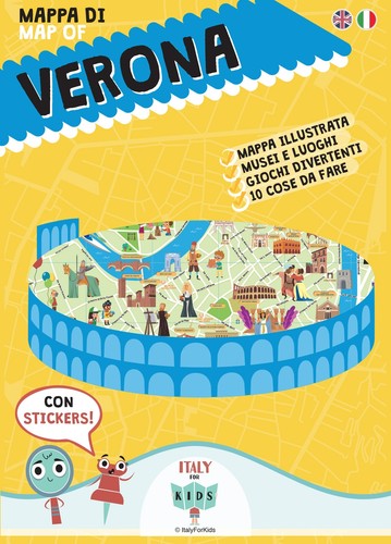 Mappa verona illustrata - di,
