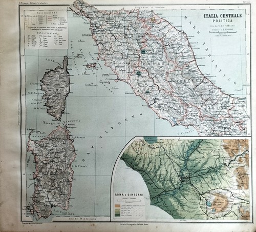 1895 mappa italia - mappa,