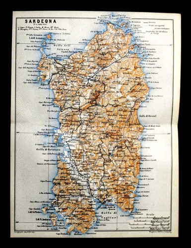 1856 mappa topografica della - mappa,