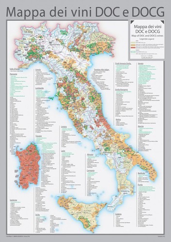 Mappa dei vini tubo - in,