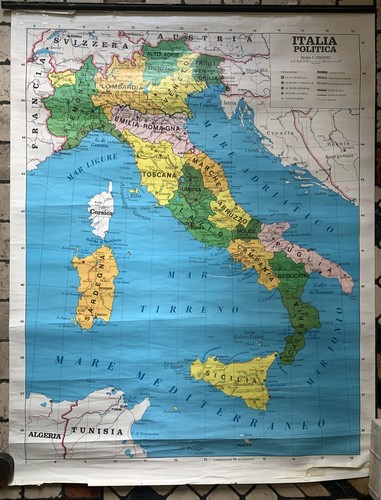 Vintage grande 96x125 mappa - vintage,